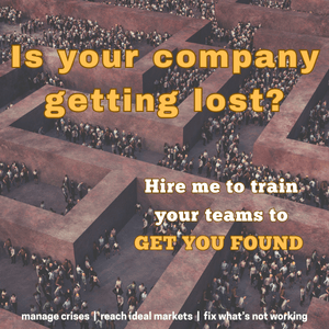Is Your Company Getting Lost? Hire me to train your teams